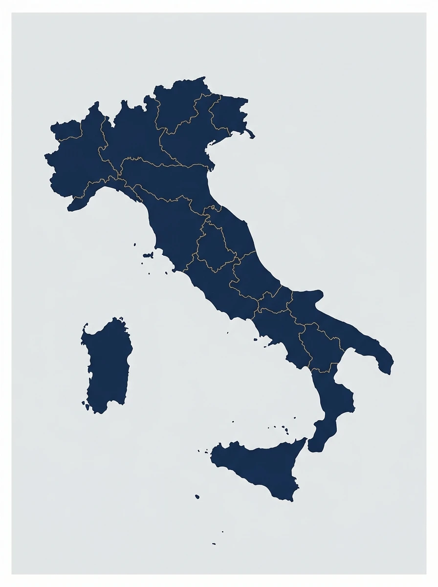 Mappa d'Italia: seleziona la tua regione